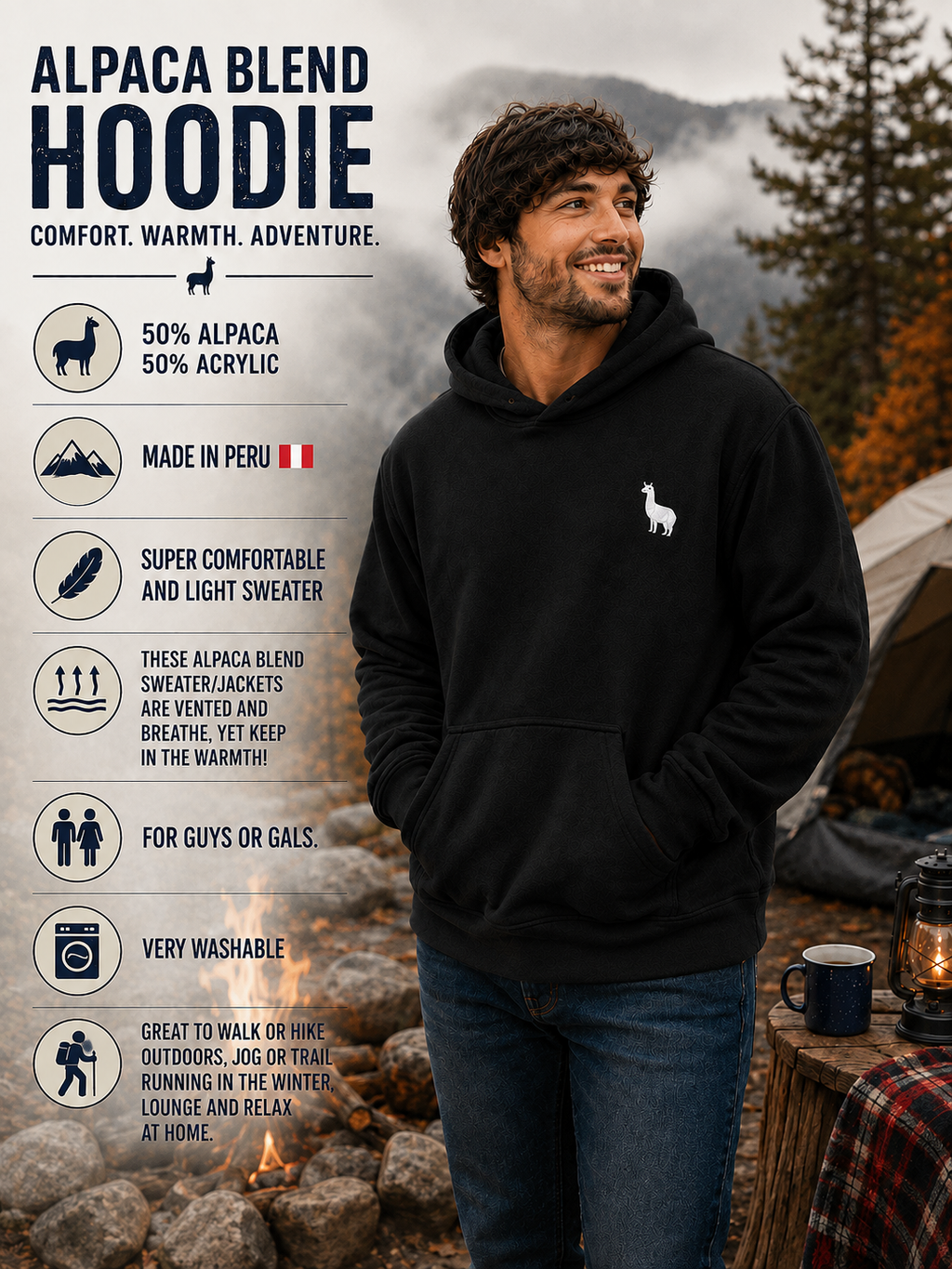 Alpaca Sweatshirt | Hoodie