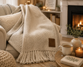 Marble Baby Alpaca Blanket